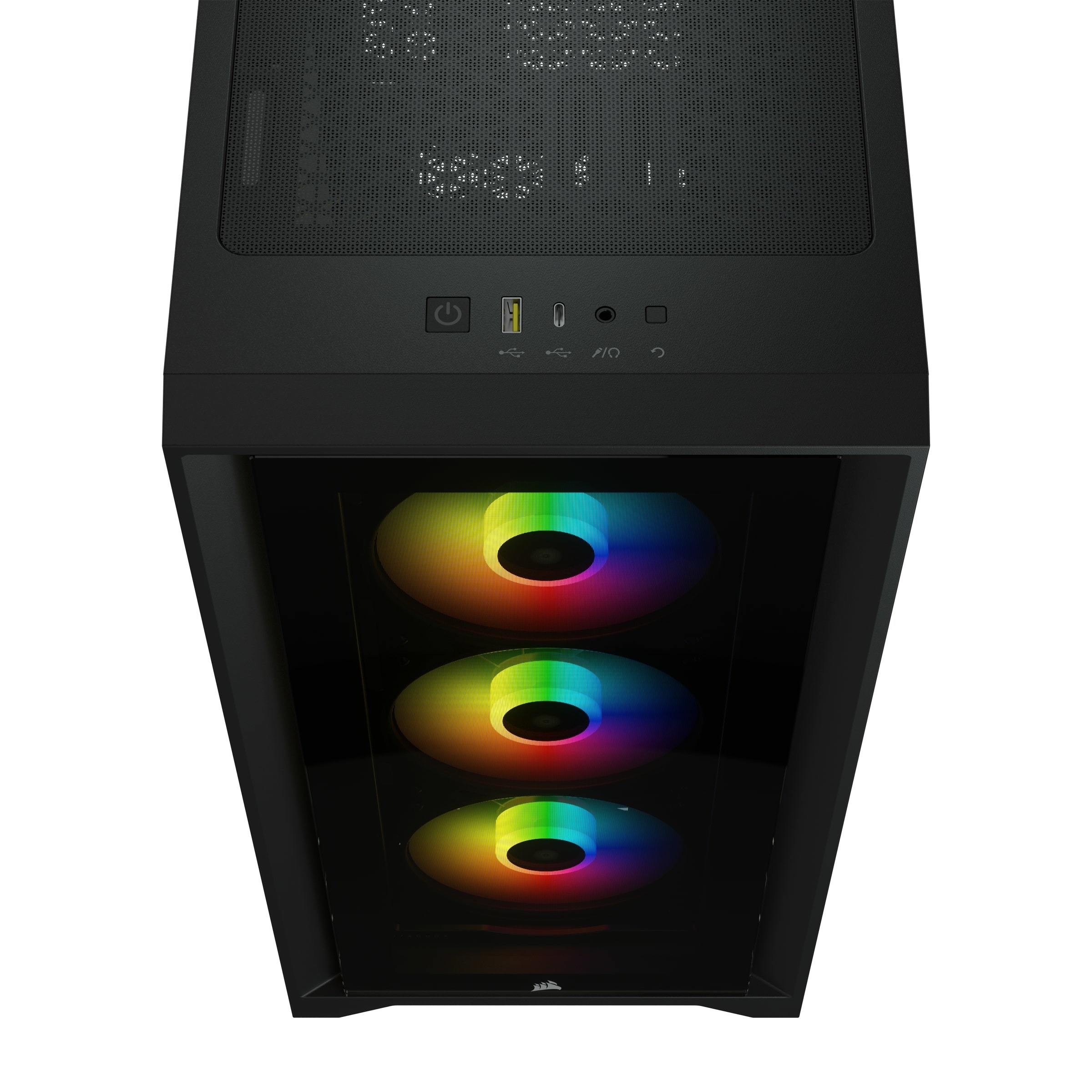 Boitier PC iCUE 4000X RGB avec fenêtre Corsair Noir