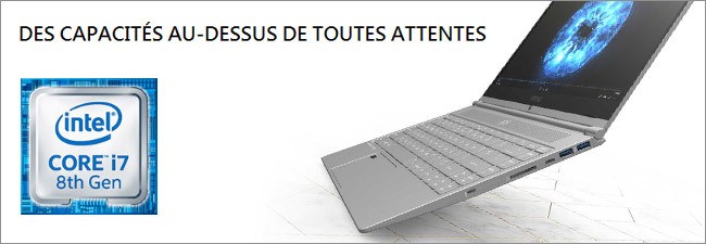 MSI PS42 - Processeur Intel Core i7 8th