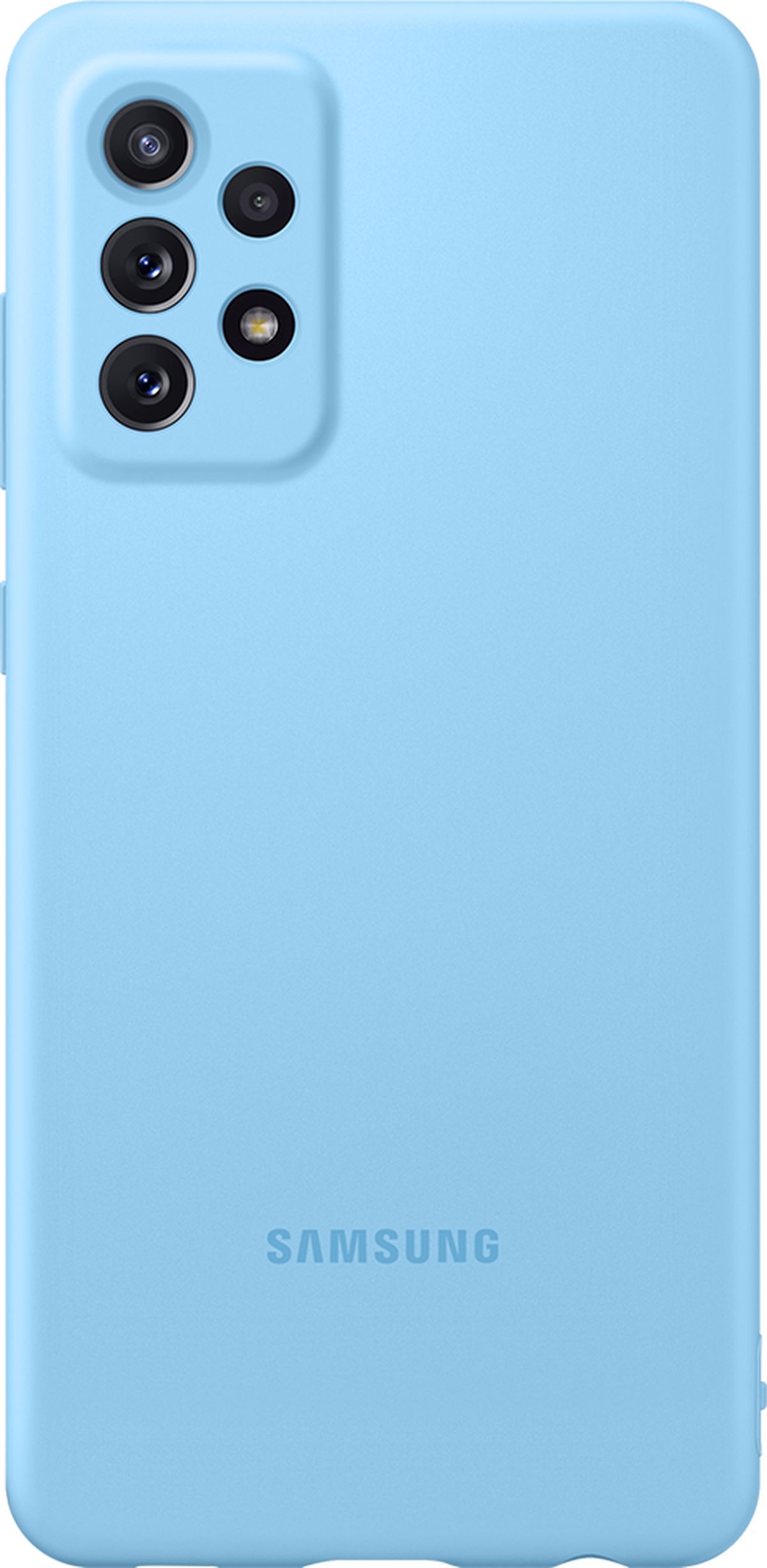 Coque Silicone pour Galaxy A72 - Bleu