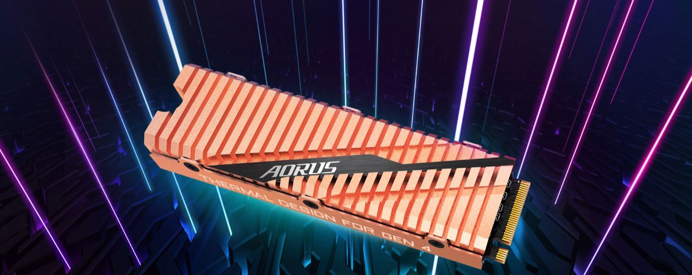 AORUS Gen4 - 500 Go - M.2 2280 - PCI-Express 4.0 x4, NVMe 1.3