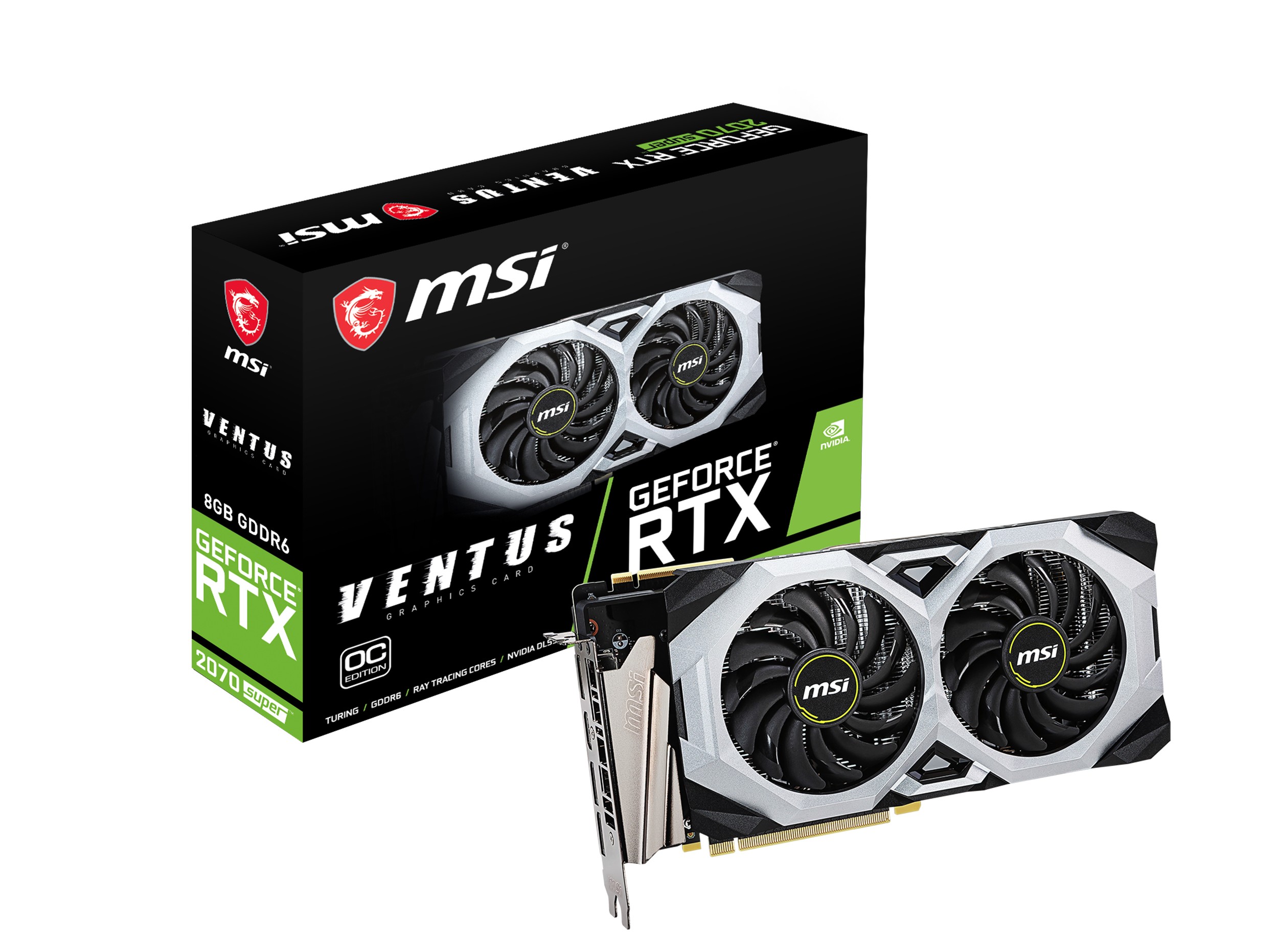 Carte graphique GeForce RTX 2070 Super Ventus OC 8 Go MSI