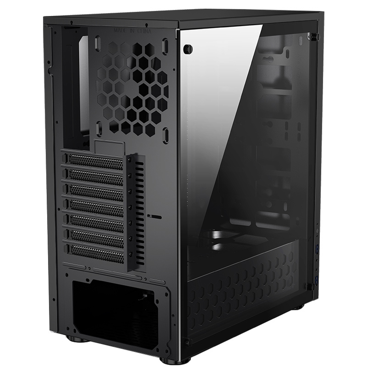 Boîtier PC gaming Moyen Tour C5 Jonsbo Noir 