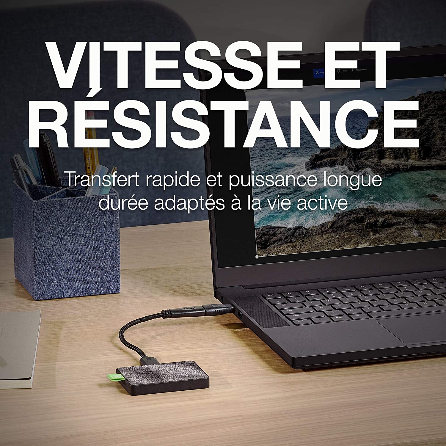 Disque SSD externe Ultra Touch Seagate Noir