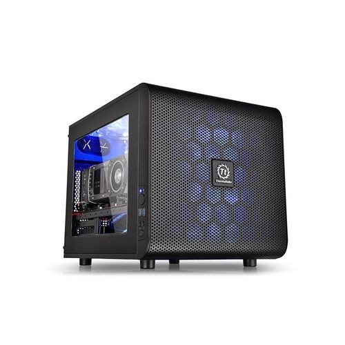 Boîtier PC CoreV21Thermaltake avec fenêtre Noir