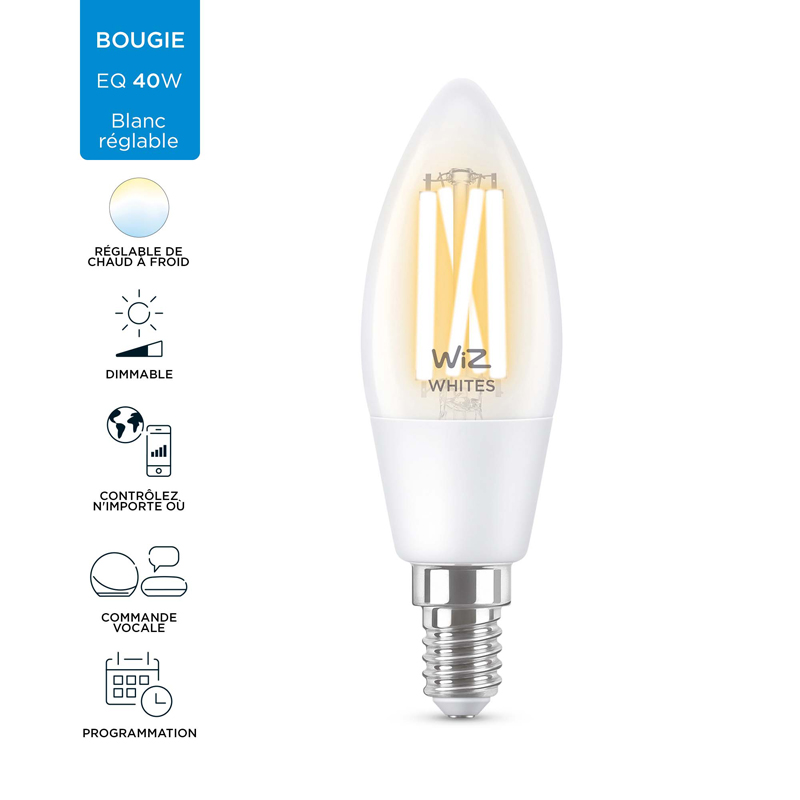 WIZ Ampoule connectée E14 flamme