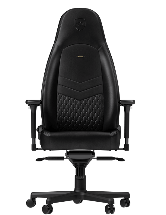 Chaise Gamer Icon Vrai Cuir Noblechairs Noir