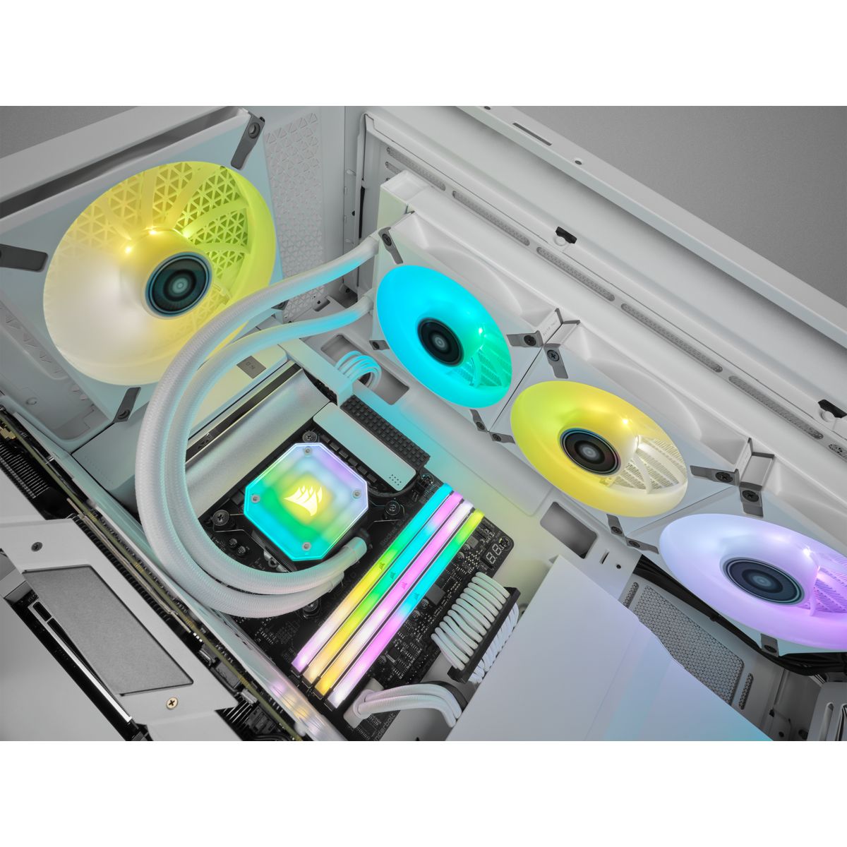 iCUE ML120 RGB ELITE Premium 120mm - Blanc présentation