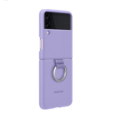 Coque silicone avec anneau G Z FLIP3 Lavande