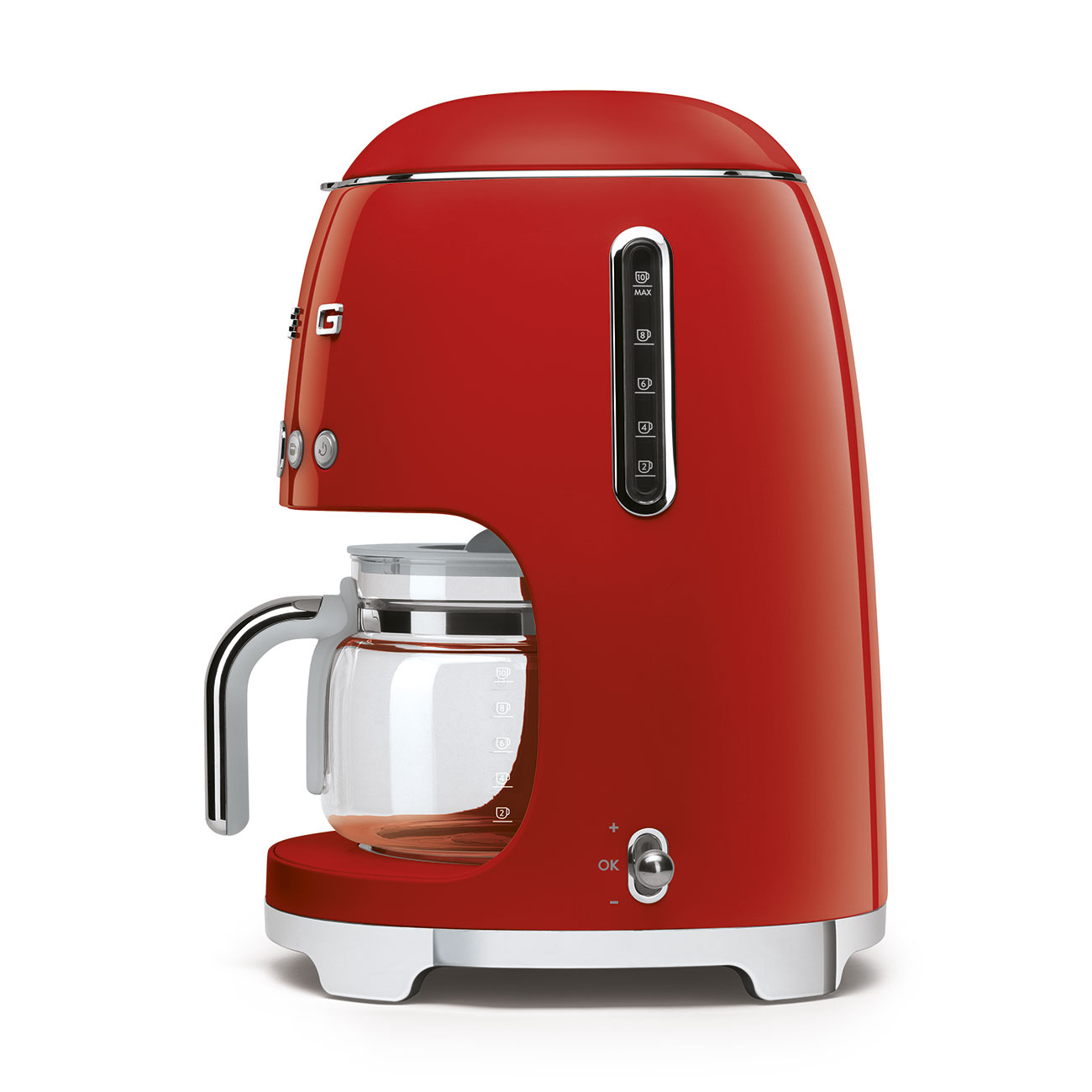 Cafetière filtre programmable 10 tasses Années 50 - Rouge - DCF02RDEU