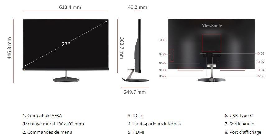 27 pouces LED VX2776-SMH