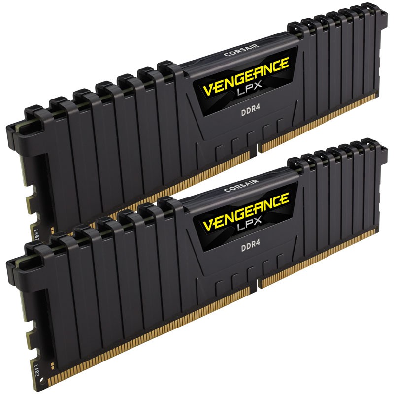 Kit de mémoire Vengeance LPX 16 Go DDR4 DRAM 3200 MHz C16 Corsair Noir