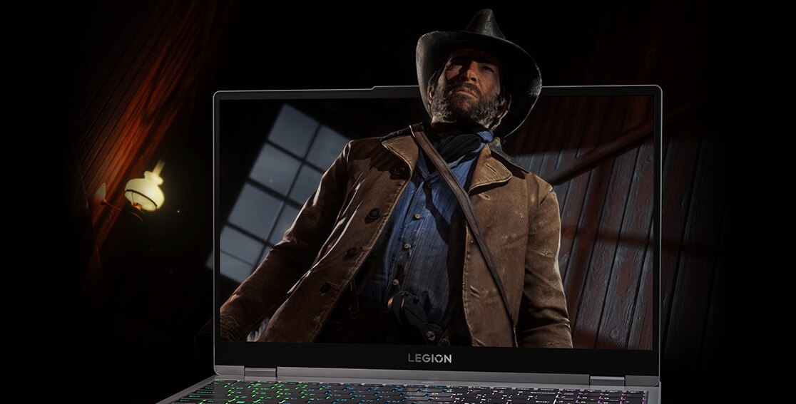 Legion 5 Gen 7 (15? AMD) with “Red Dead Redemption” on screen