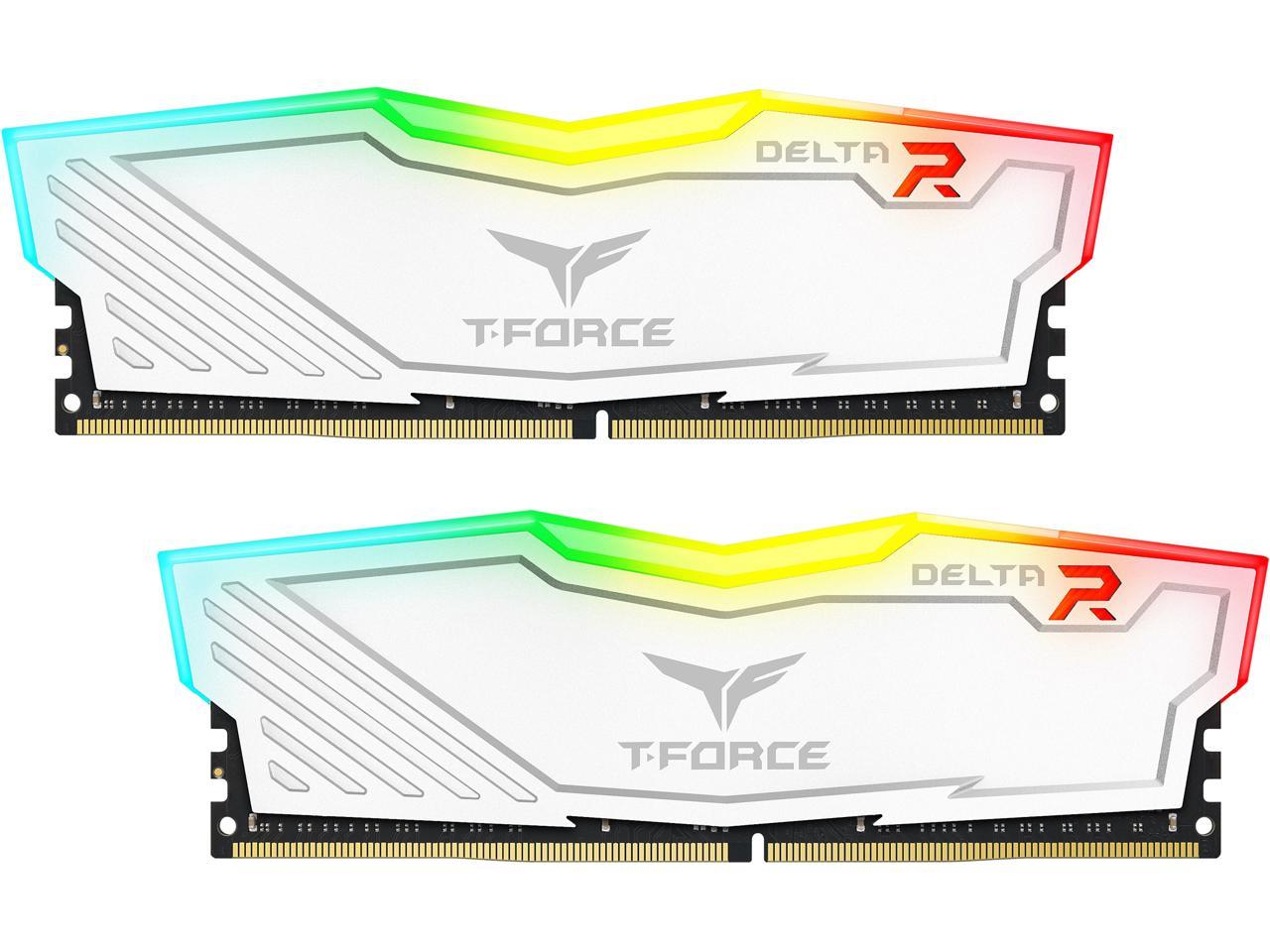 Kit de mémoire Delta RGB 32 Go T-Force Blanc