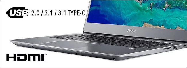 Aspire Swift 3 - Connectique