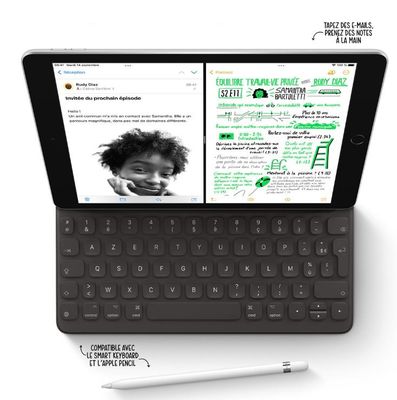 iPad 2021 64 go WiFi argent compatible avec le smart keyboard