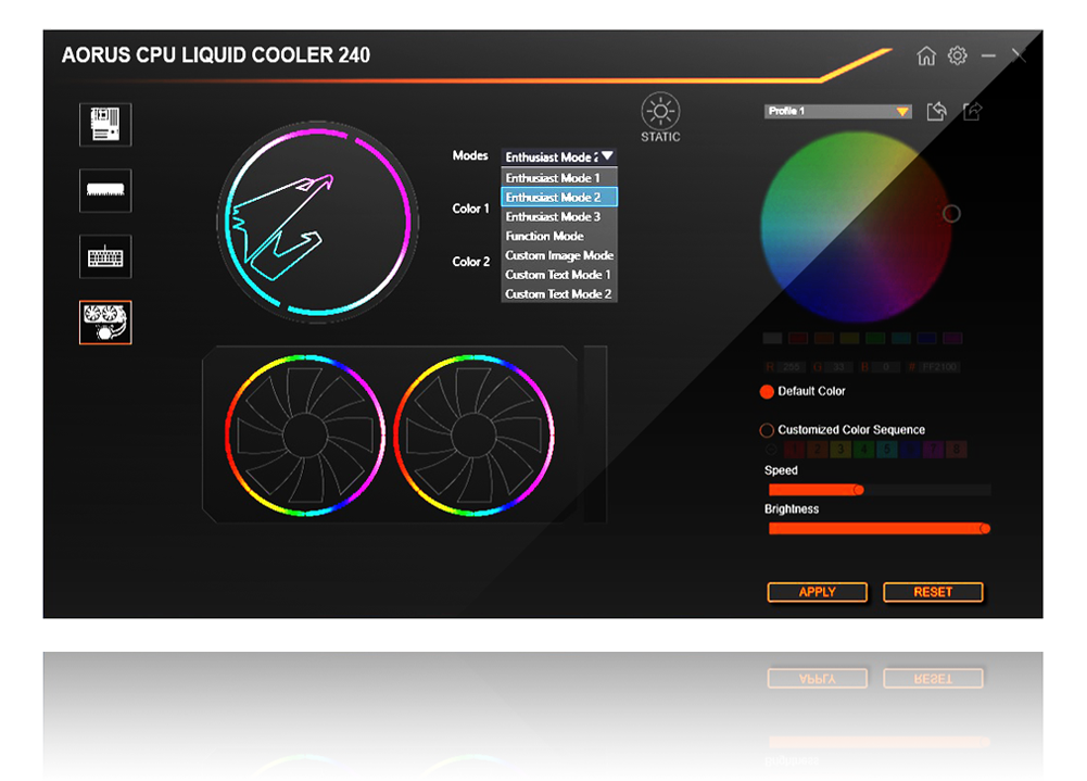 AORUS Liquid Cooler 240 - RGB - 240 mm