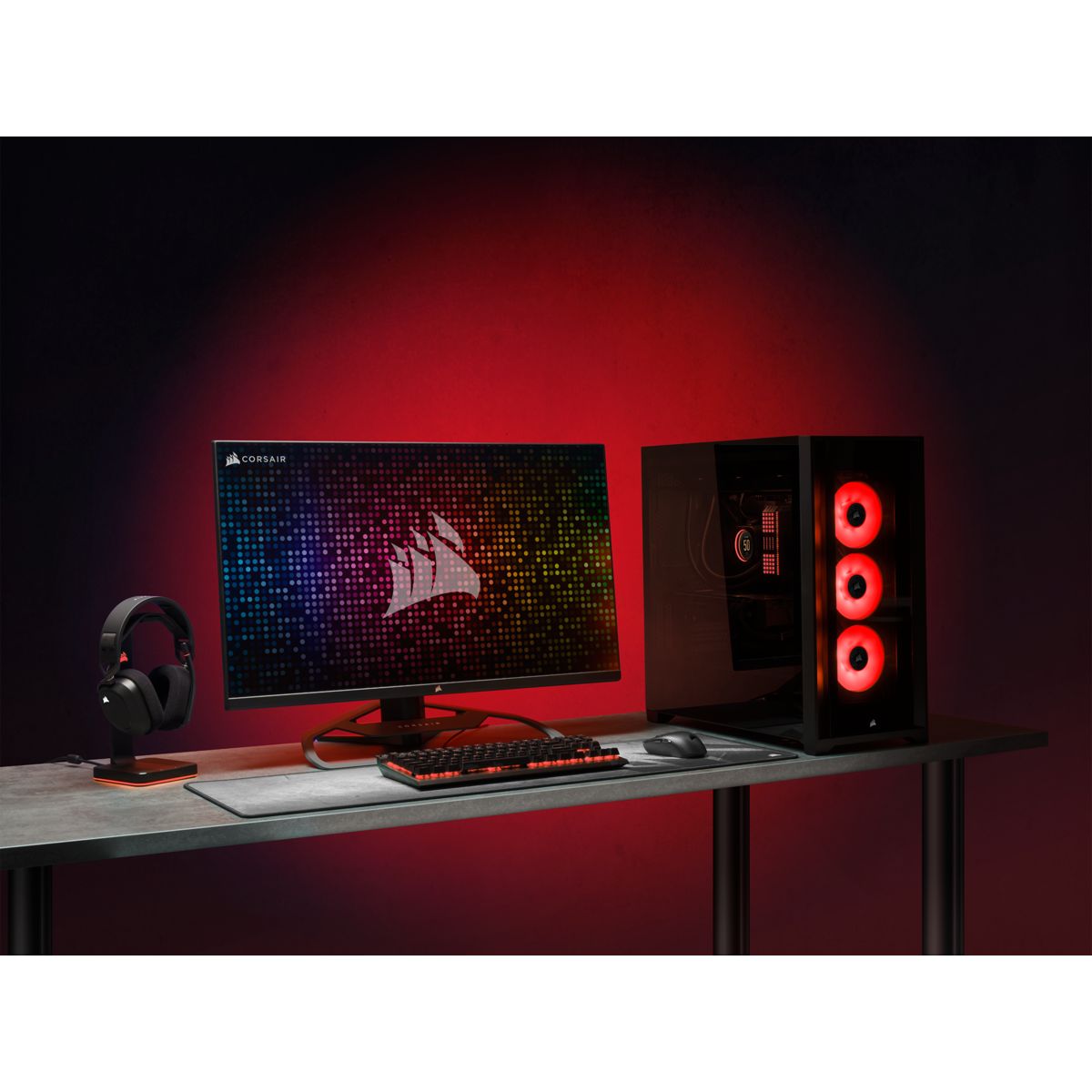 iCUE 

ML140 rouge ELITE Premium 140mm - rouge présentation