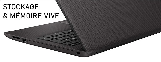 HP 250 G7 - Stockage et mémoire vive