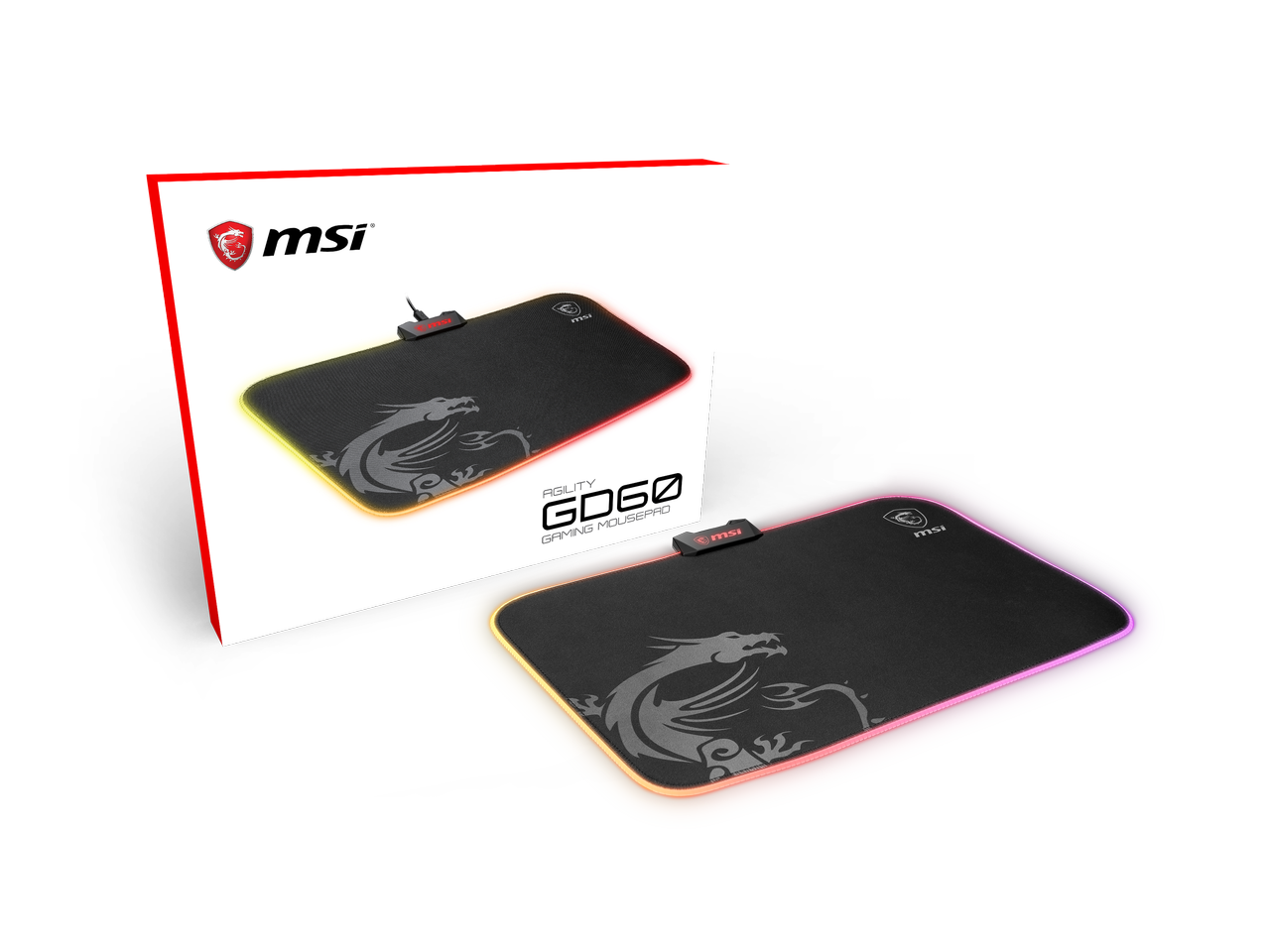 Tapis de souris gamer Agility GD60 rétro-éclairé MSI