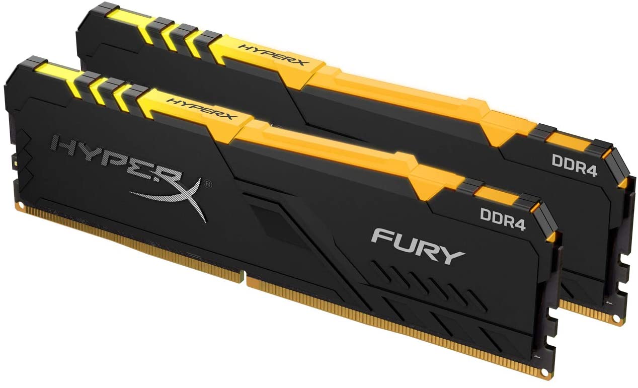 Fury RGB - 2x8Go - DDR4  3600Mhz CAS 17 - Noir