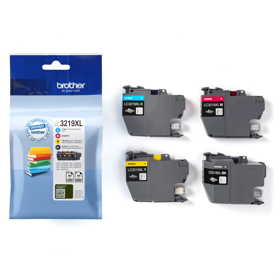 LC3219XLVALBP pack de 4 cartouches d'encre noir/cyan/magenta/jaune grande capacité authentiques