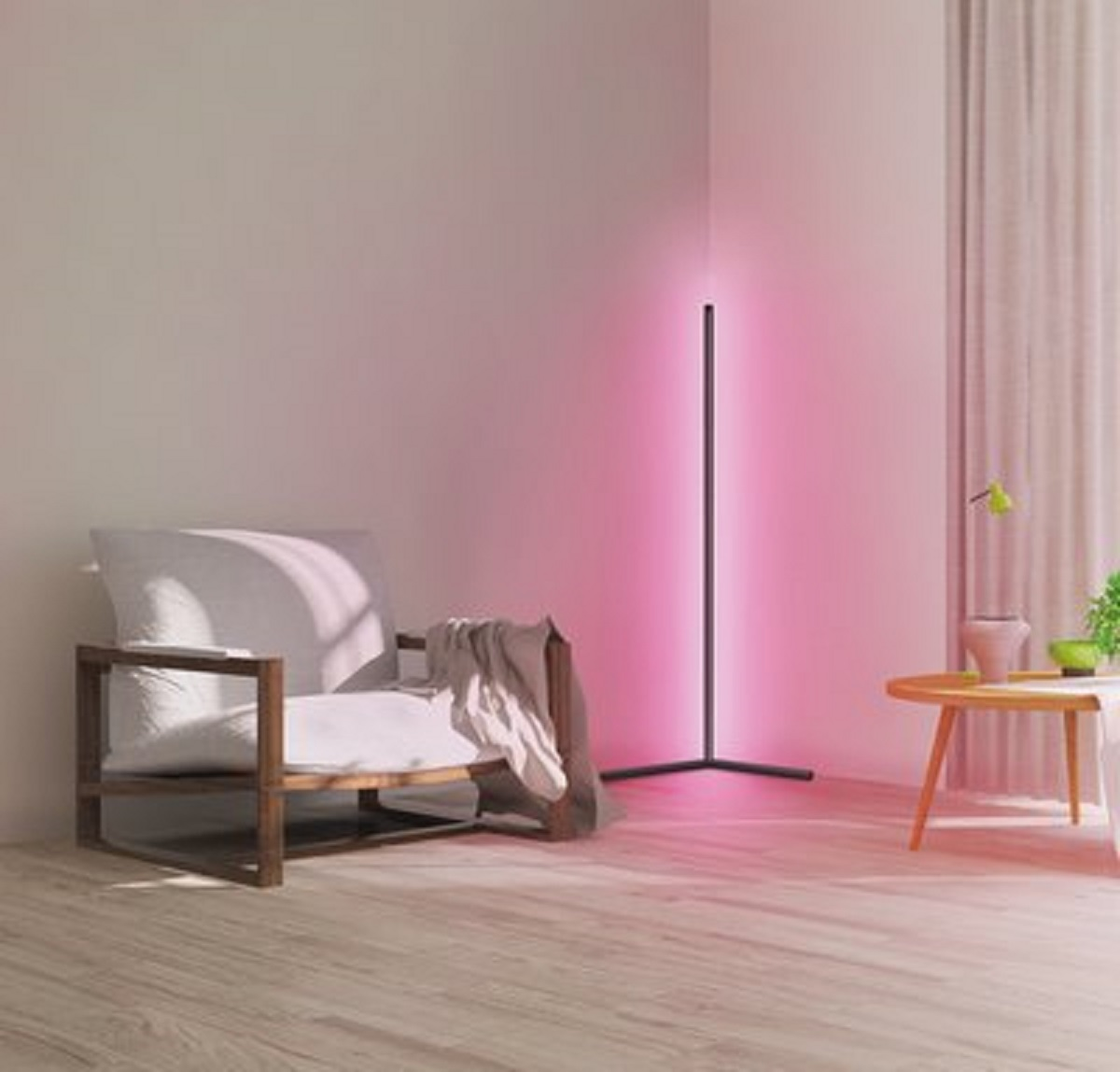 Smart wifi floor corner lamp