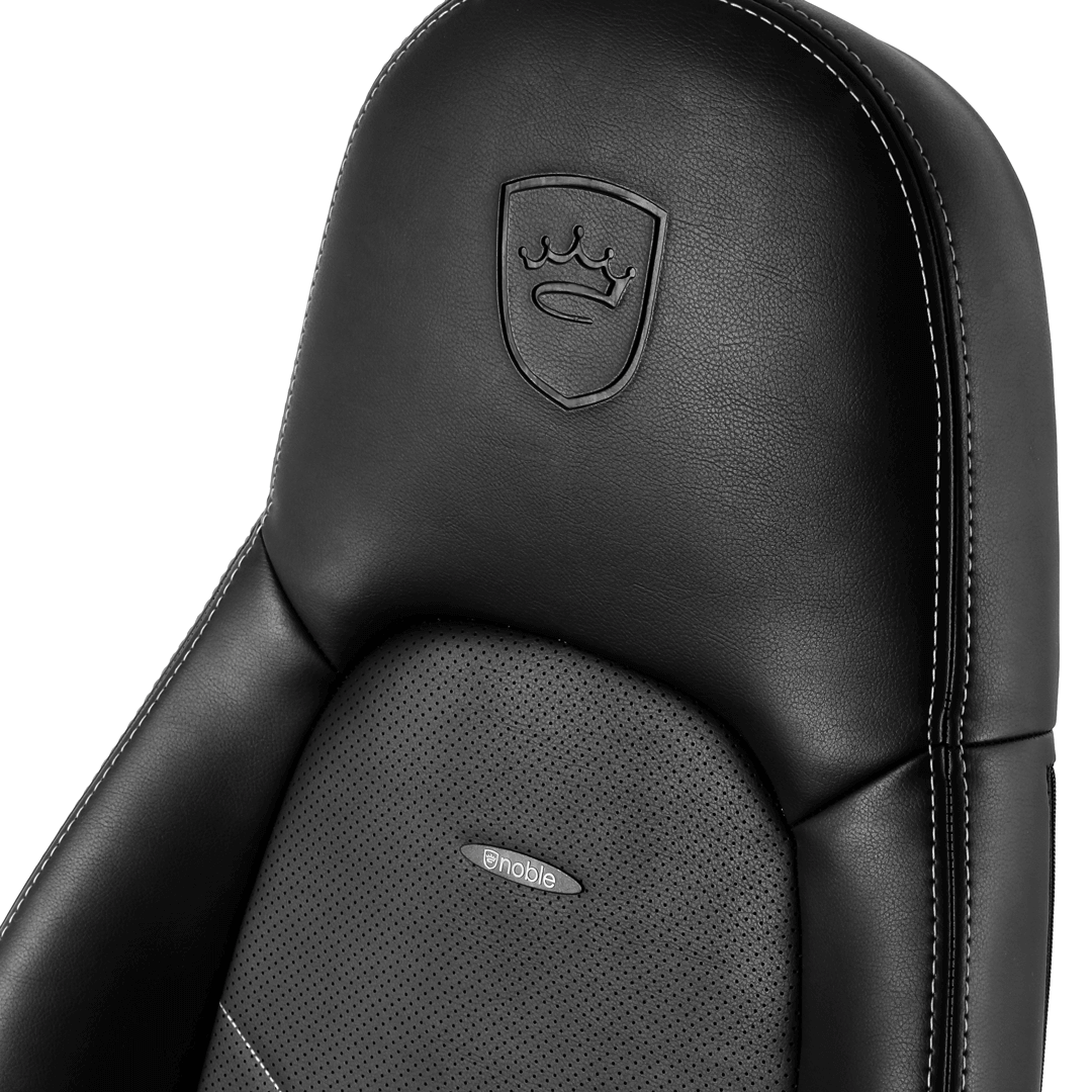 Chaise Gamer Icon Noblechairs Noir/Blanc