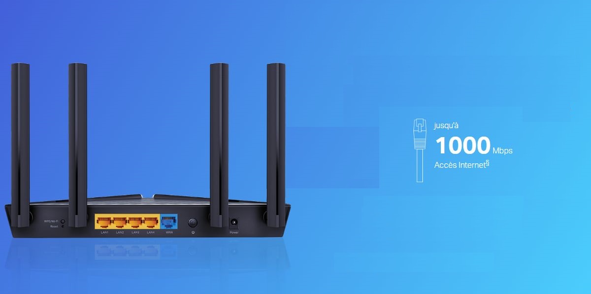 Archer AX10 - Routeur WiFi 6 - AX 1500 Mbps Bi-bande Gigabit