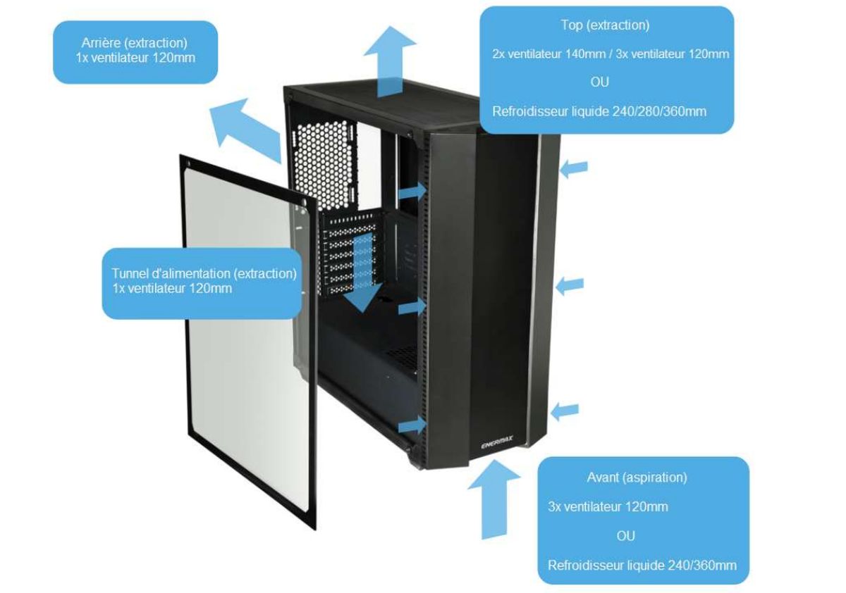 Boitier PC – E-ATX MAKASHI II MKT50 noir