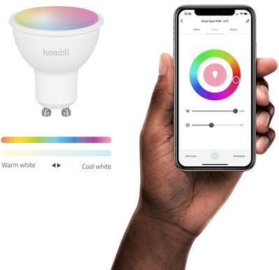 Hombli GU10-RGB + CCT 5W controle a distance avec smartphone