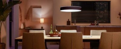 Philips Hue lampe suspendue Enrave Hue Noir lumiere blanche chaude ou froide