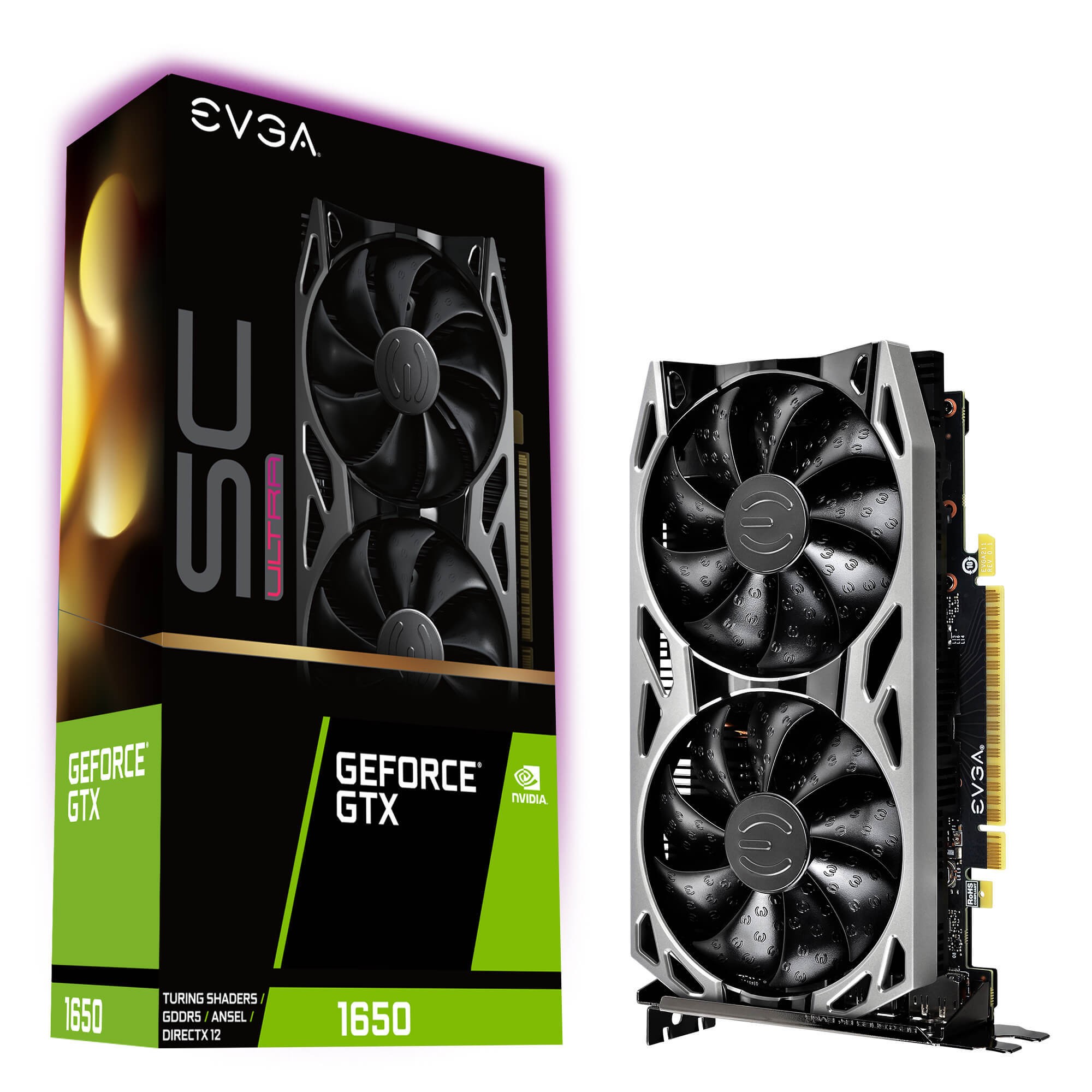 Carte graphique GeForce GTX 1650 SC Ultra Gaming 4 Go EVGA