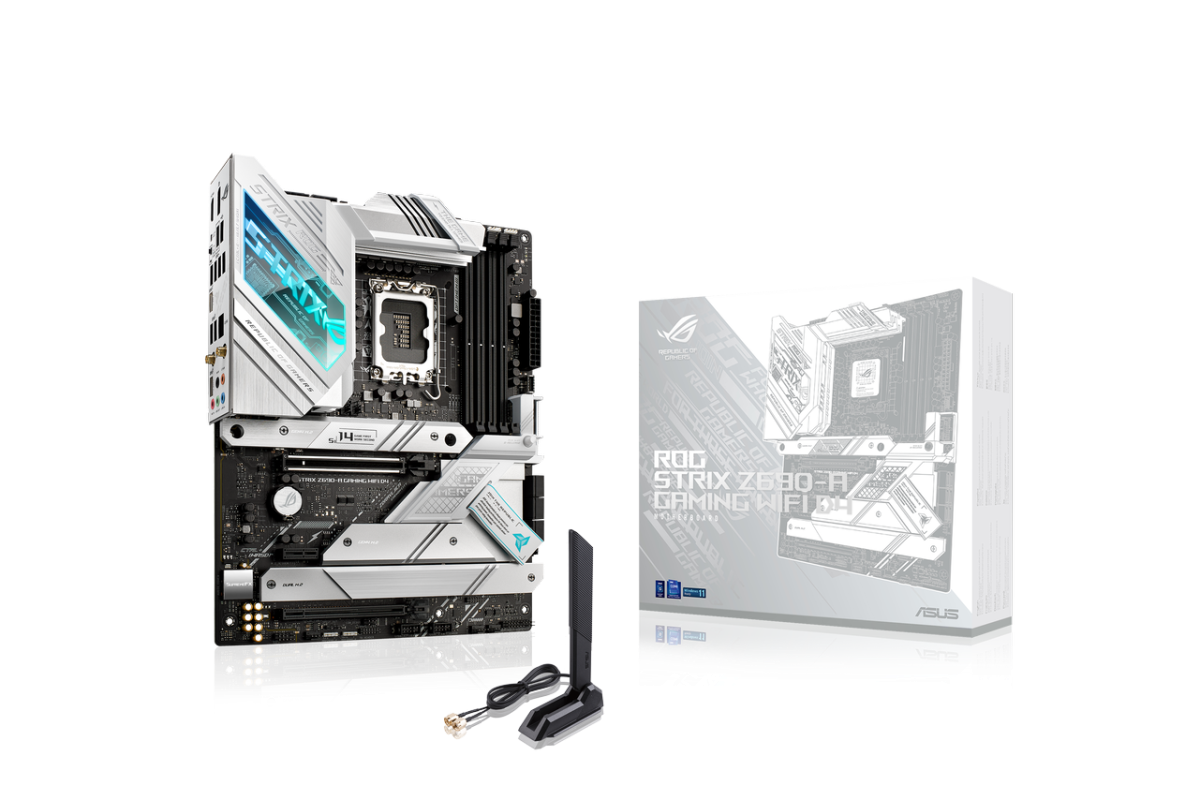 carte mère rog strix z690 a gaming wifi d4 blanc