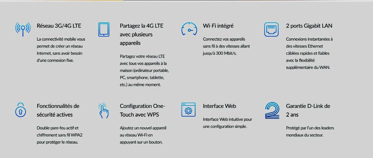 DWR-920 - Routeur sans Fil N300 4G LTE