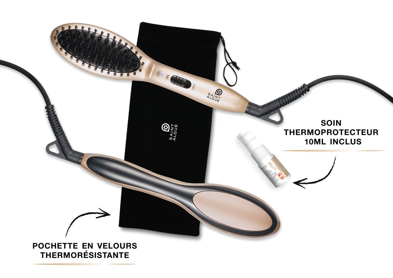 SAINT-ALGUE Brosse lissante & ondulations Demeliss Minipro