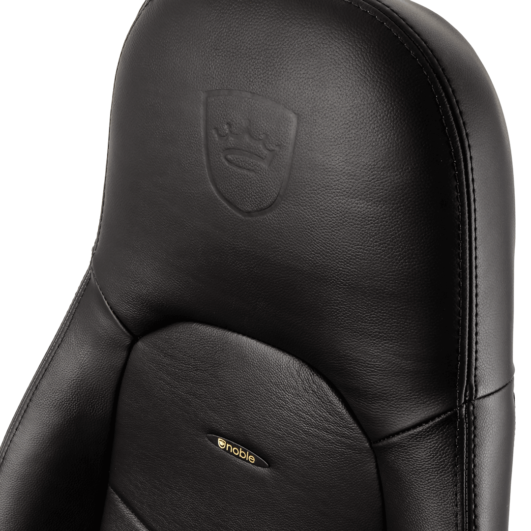 Chaise Gamer Icon Vrai Cuir Noblechairs Noir