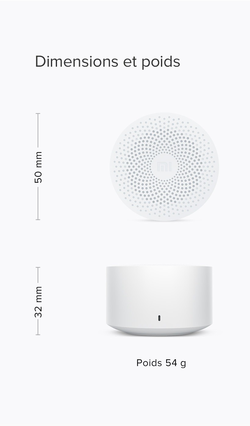 Mi Compact Bluetooth Speaker 2 - Enceinte nomade - Blanc