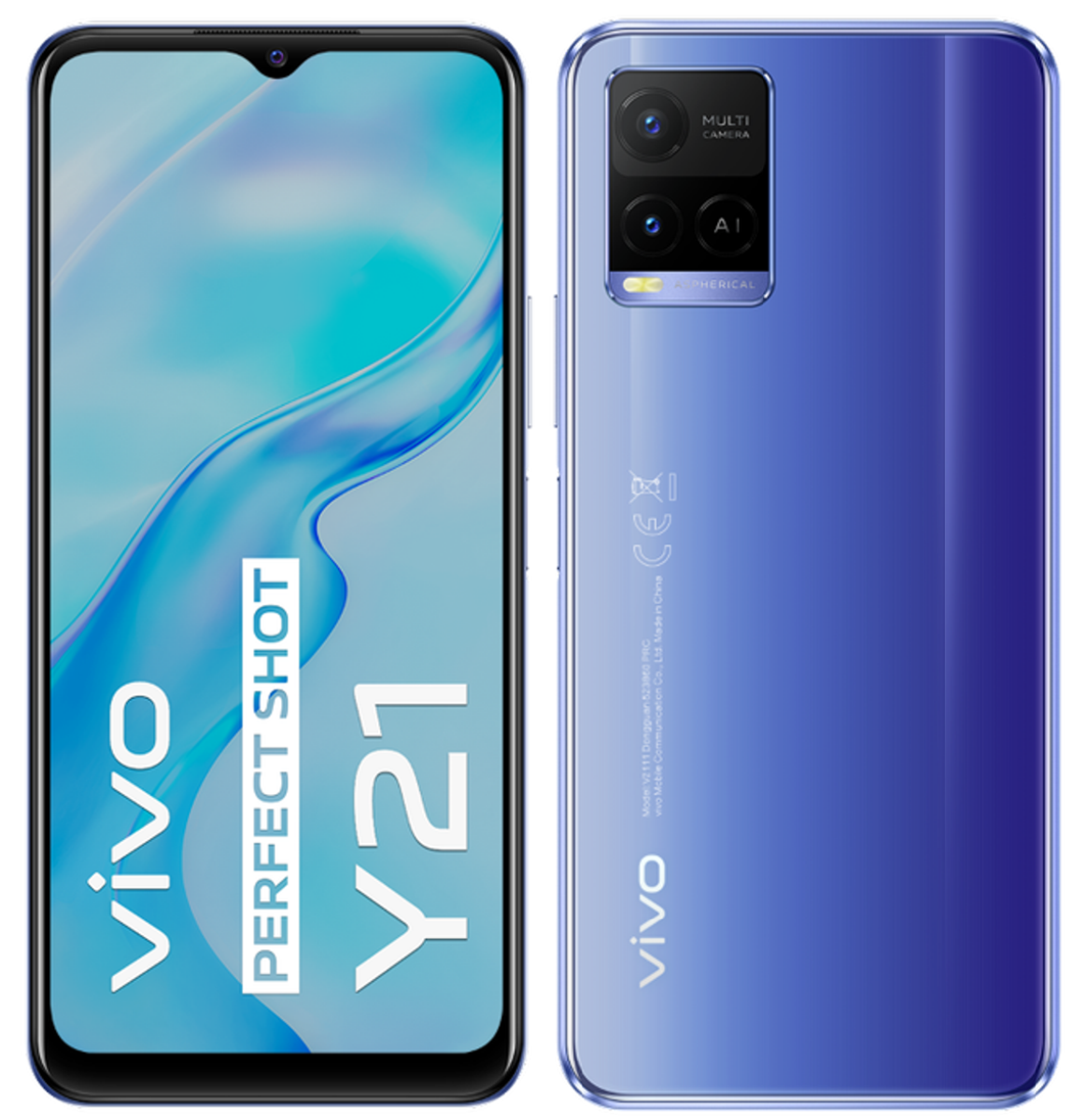 vivo y21 64go bleu métallique