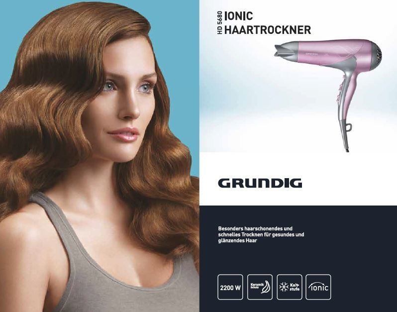 Sèche-Cheveux Ionique HD5680- 2200 W - Rose et argenté