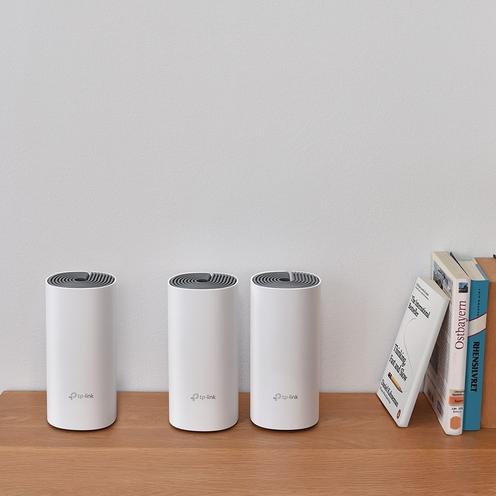 DECO E4 - Pack de 3 adaptateurs - Système WiFi Mesh