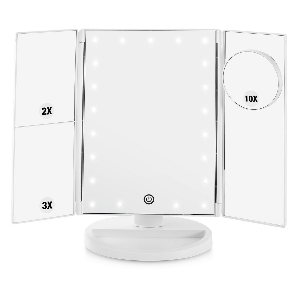 Miroir grossissant Tripty3 - Lumineux 21 LED