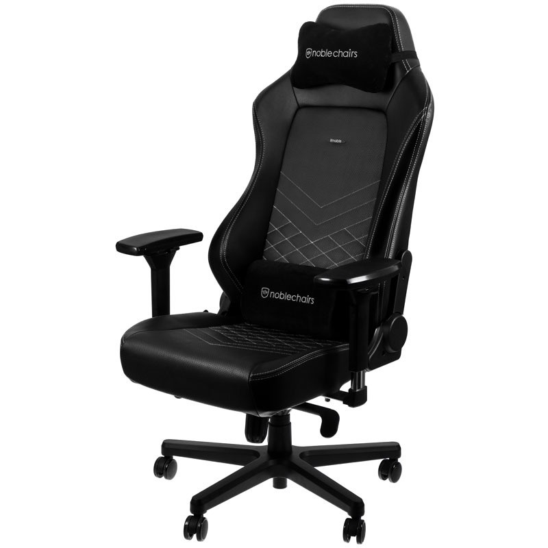 Fauteuil gaming Hero Noblechairs Noir Blanc Platine