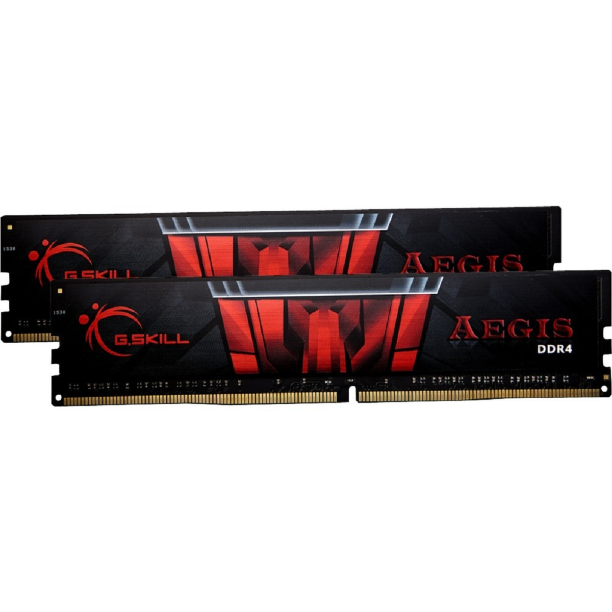 Aegis - 2 x 8 Go - DDR4 3000 MHz - Noir/Rouge