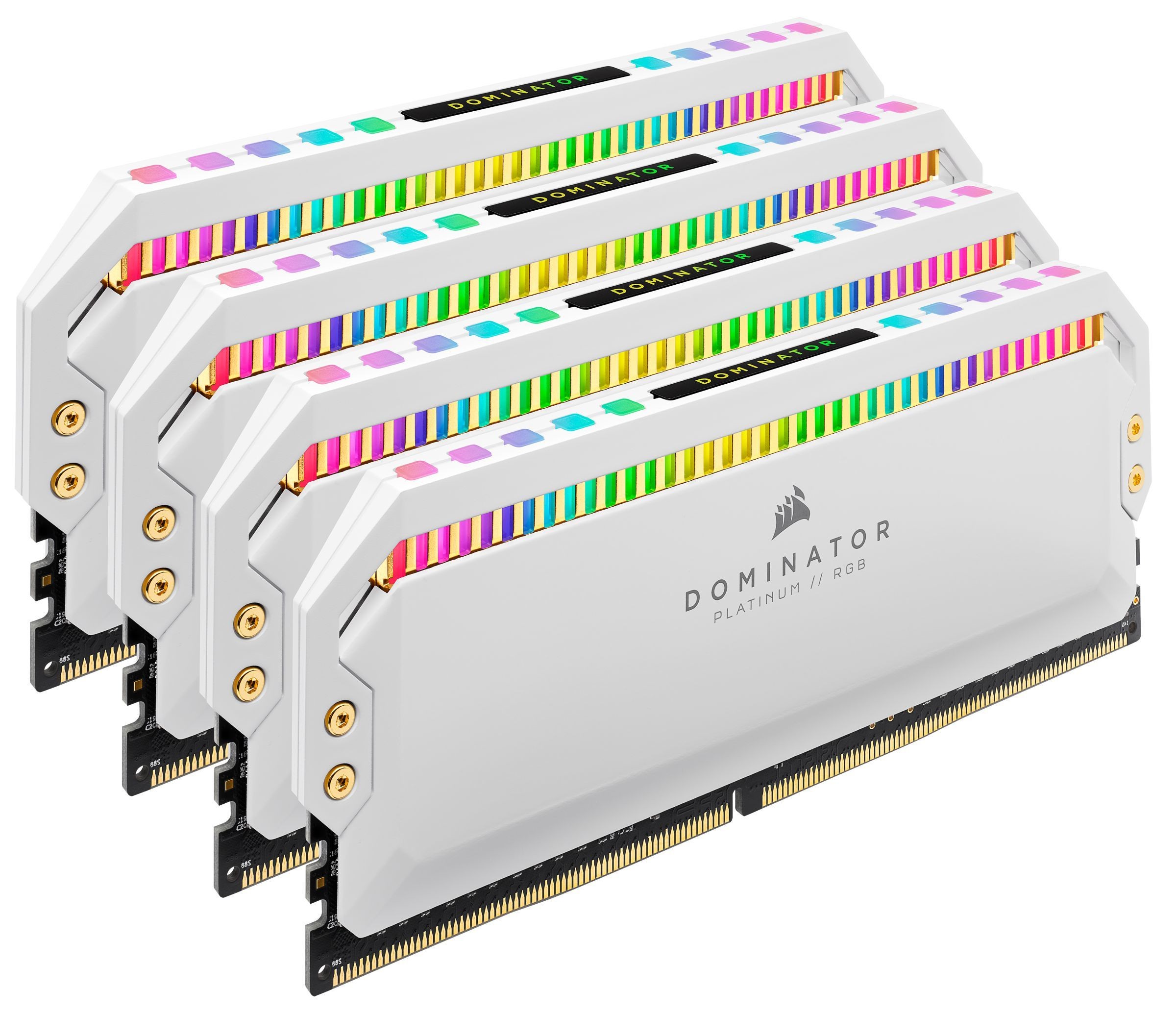 Dominator Platinum - 4 x 8 Go - DDR4 3200 MHz - RGB - Blanc