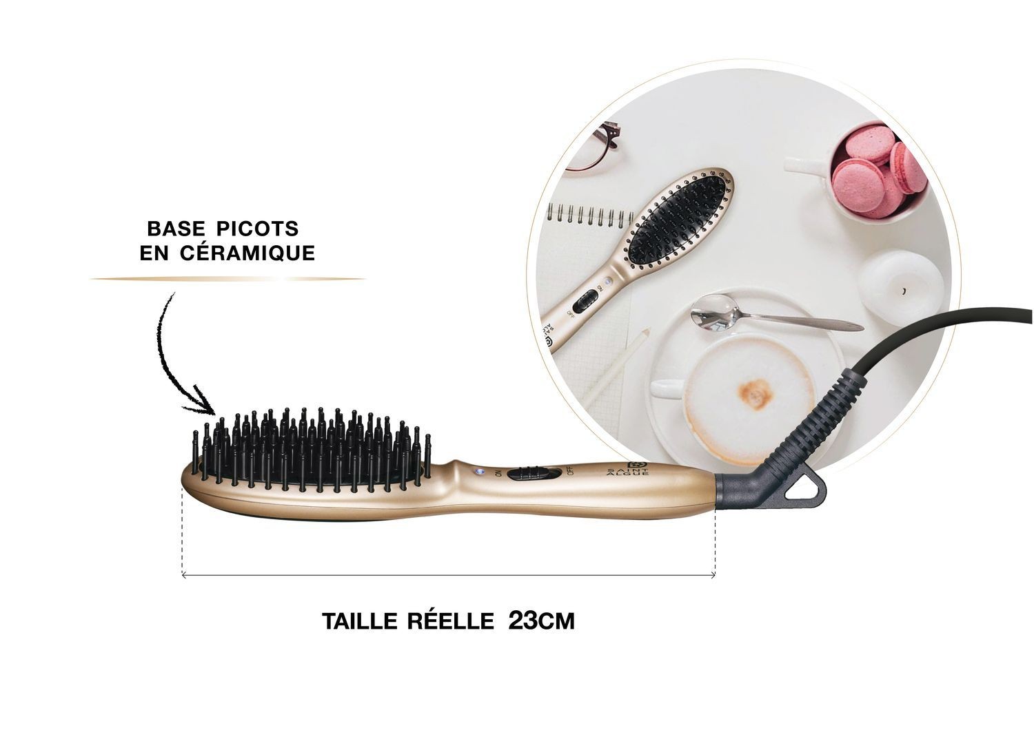 SAINT-ALGUE Brosse lissante & ondulations Demeliss Minipro
