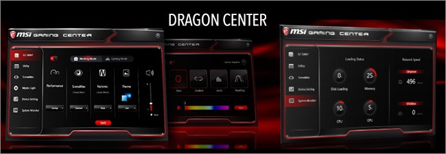 MSI GP62 - Dragon Center