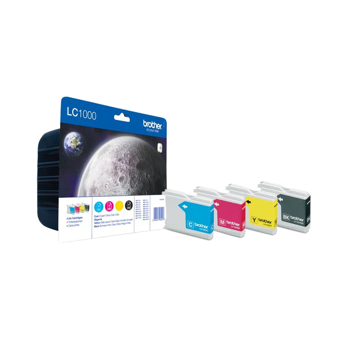 Cartouche d'encre - LC-1000 Value Pack - Noir et 3 couleurs