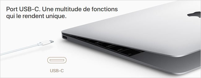 APPLE MACBOOK 12 - Port USB-C