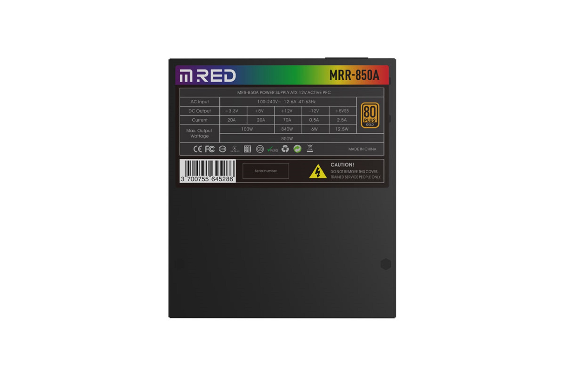 MRR PLUS GOLD 850W - 80+