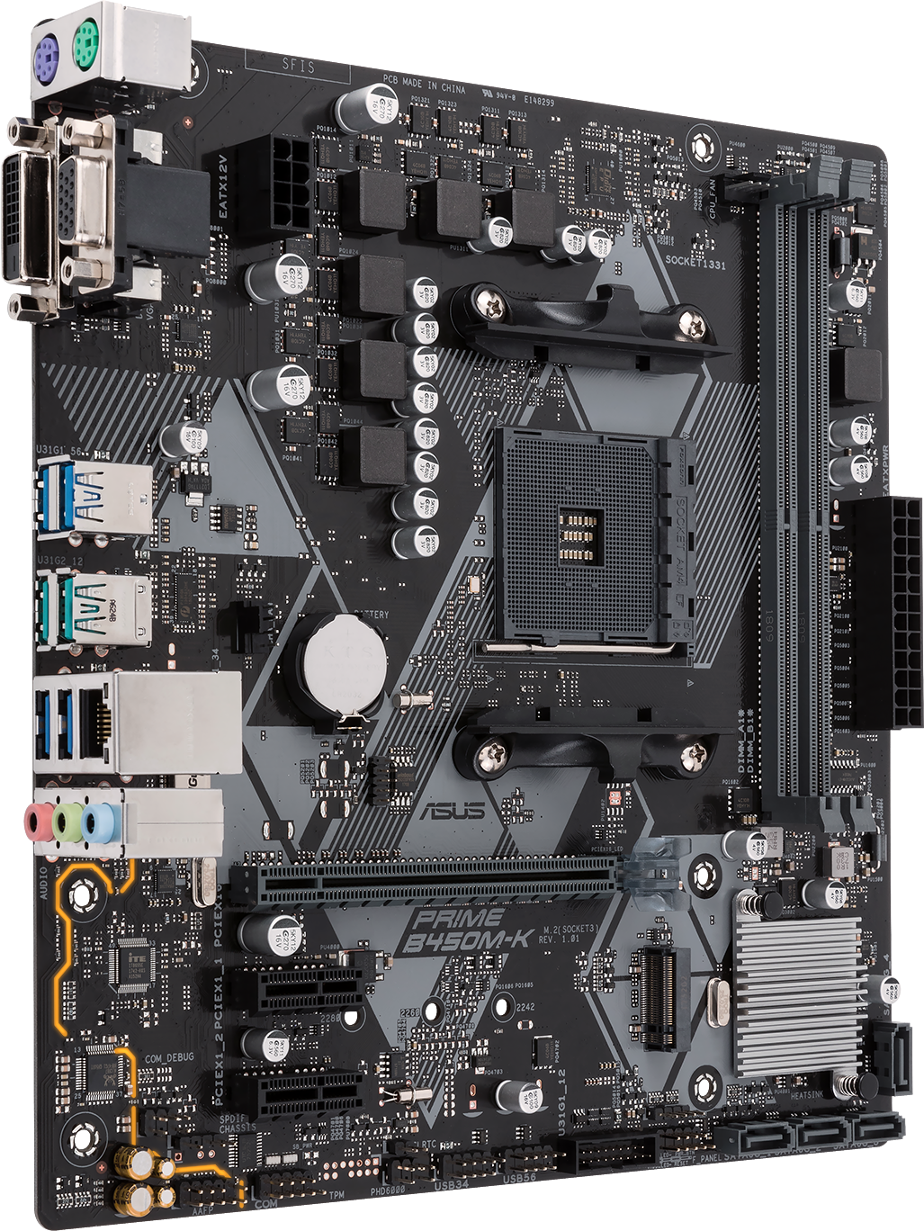 Carte mère Prime B450M-K Micro-ATX Asus